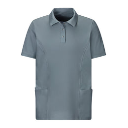 E-345-36 Unisex Polo-Kasack, kurzarm, farbig