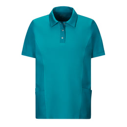E-345-36 Unisex Polo-Kasack, kurzarm, farbig