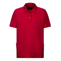 E-345-36 Unisex Polo-Kasack, kurzarm, farbig