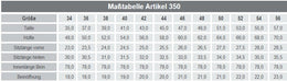 E-350-20 Damenhose in gerader Schnittform mit Sattelnaht in weiss