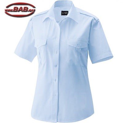E-459-60 Halbarm Pilotenbluse in hellblau