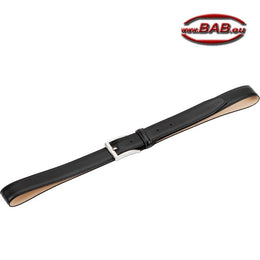 E-935-99 Farbiger Ledergürtel aus Rindleder, Schwarz