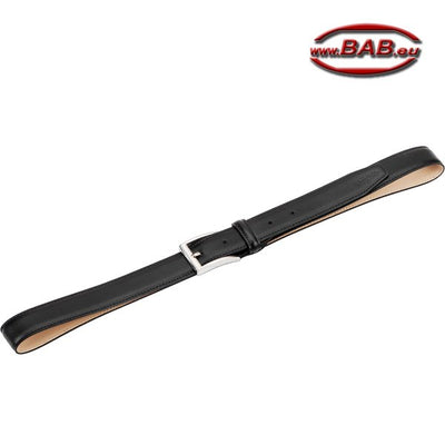 E-935-99 Farbiger Ledergürtel aus Rindleder, Schwarz