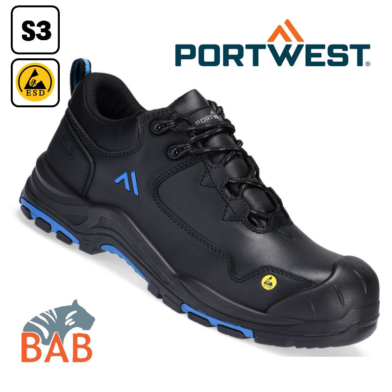PW-SOPO-FC19 Sicherheitshalbschuh S3S ESD HRO SR SC FO Gr. 40, 43