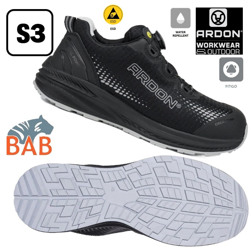 AR-G3413 ARDON®CREATRON LOW S3 ESD Sicherheitshalbschuh