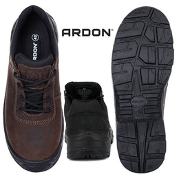 AR-G3422 ARDON®LEADERLOW S3 Sicherheitshalbschuh Braun NUBUCK - Leder