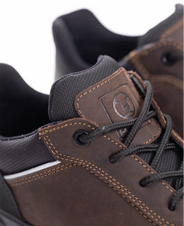 AR-G3422 ARDON®LEADERLOW S3 Sicherheitshalbschuh Braun NUBUCK - Leder