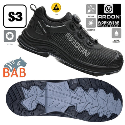 AR-G3458 ARDON®BRICK LOW NEO S3S ESD  Sicherheitshalbschuh