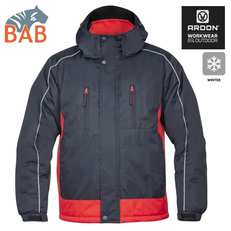 Ardon  H2190 Winterjacke ARPAD  schwarz-rot