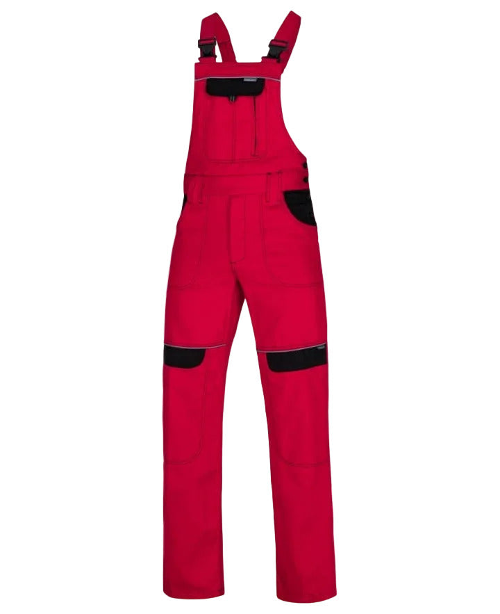 Ardon H8108 CoolTrend Arbeitslatzhose rot-schwarz Einzelteil Gr.54