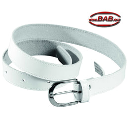 LE-02-413  Ledergürtel für Sie & Ihn, Weiß
