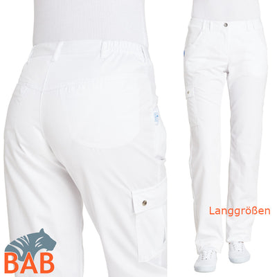 LE-08-1141 Damenhose mit Cargotasche/ Classic Style in Langgrößen
