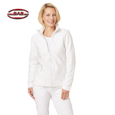 LE-08-2662 Leichte Damen Fleecejacke weiß