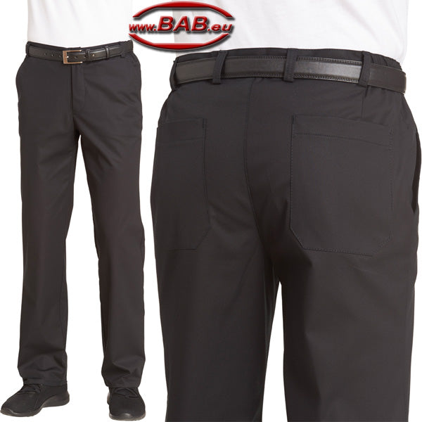 LE-12-1290 schwarze Herrenhose kochfest & chlorecht