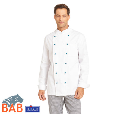LE-12-2840 Kochjacke in 100% Baumwolle