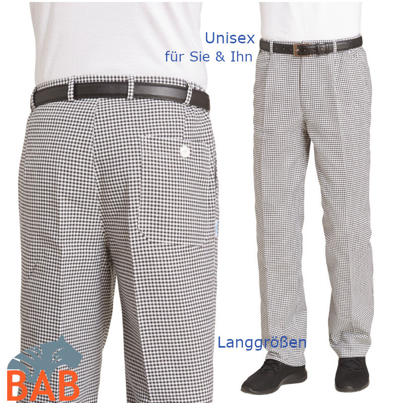LE-12-5351 Koch- Bäckerhose für Sie und Ihn Langgrößen