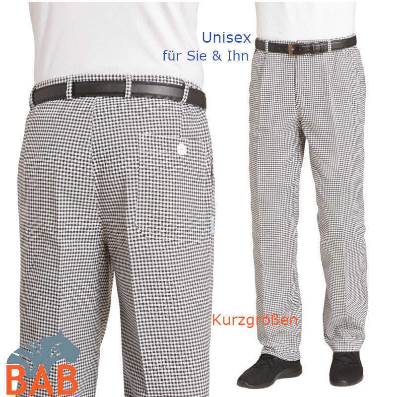 LE-12-5352 Herrenkochhose für Sie und Ihn in Kurzgrößen