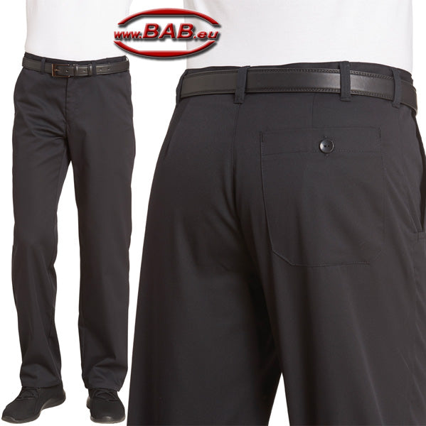 LE-12-5740 Herrenhose mit komfortablem Dehnbund, Schwarz