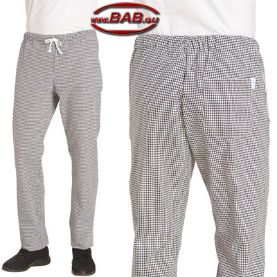 LE-12-6940 Schlupfhose für Koch & Bäcker in pepita