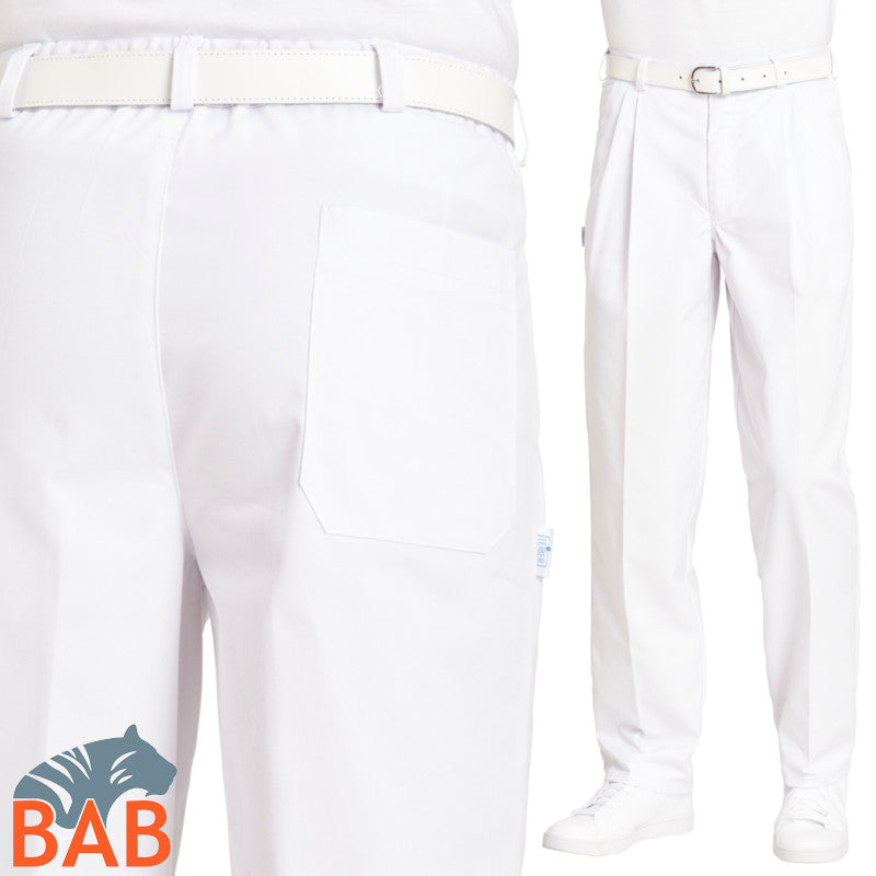 LE-SOPO-12-8230 Berufshose weiß Arzthose Einzelteile