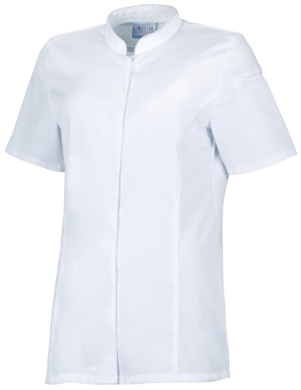 LE-08-1383 Kochhemd für Damen 1/2 Arm in weiß