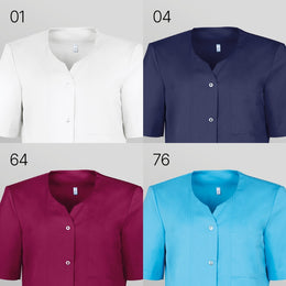 LE-08-2142 Damenkasack in 3 Farben Gewebe aus recyceltem Polyester