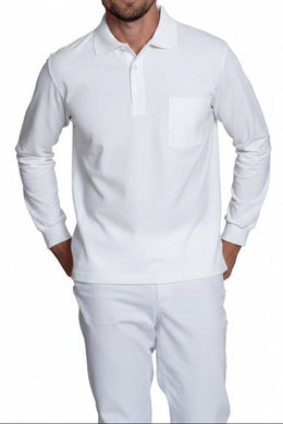LE-08-841 Poloshirt Leiber langarm Polo-Pique-Shirt