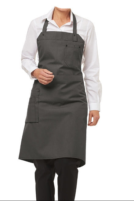 LE-SOPO-11-2786  Latzschürze & Vorbinder 2in1 schwarz Einzelteil