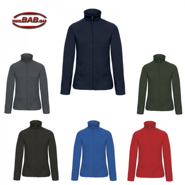 LS-BCFWI51 Farbige Damen Microfleece Jacke in femininem Schnitt
