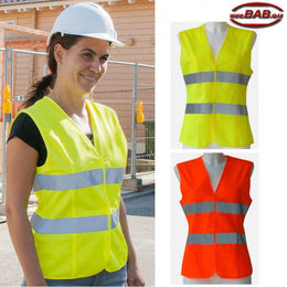 LS-KX503 Damen Warnweste  orange und yellow