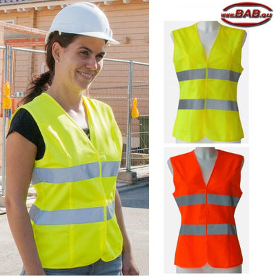 LS-KX503 Damen Warnweste  orange und yellow