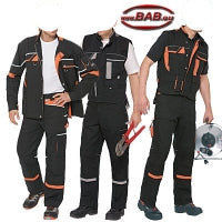 PKA  SOPO Threeline de luxe Arbeitshose schwarz-orange Gr. 29, 58