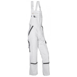 PKA  SOPO Threeline Perfekt Latzhose mit Elastikeinsatz weiß Gr.46