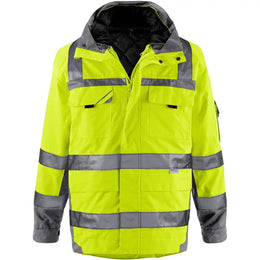 PKA-WIPA3in1 Warnschutzparka 3in1  warngelb-grau M  XXL