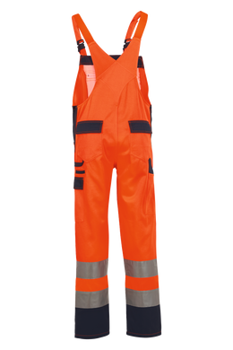 Planam Warnschutzhose Latzhose zweifarbig