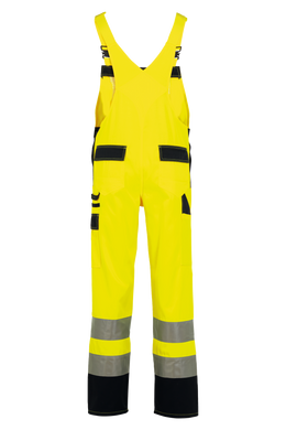 Planam Warnschutzhose Latzhose zweifarbig