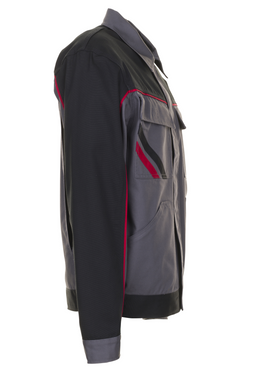Planam 2312 Highline Arbeitsjacken schiefer-schwarz-rot