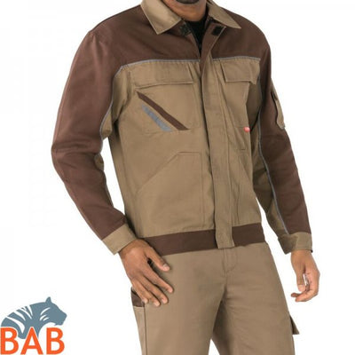 Planam Highline Arbeitsjacken khaki-braun-zink