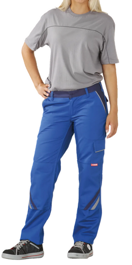 Planam Highline Arbeitshose Damen kornblau, schwarz