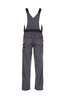 Planam 2332 Highline Arbeitslatzhosen mit Knietaschen schiefer schwarz rot