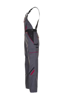 Planam 2332 Highline Arbeitslatzhosen mit Knietaschen schiefer schwarz rot