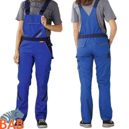 Planam 2338 Highline Arbeitslatzhosen für Damen kornblau-marine-zink