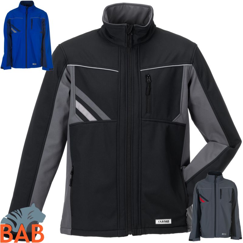 Planam  Highline  2380 Highline Softshelljacke mit Reflexbiesen