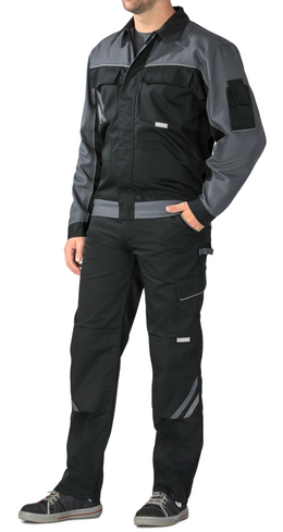 Planam 2710 Highline Arbeitsjacken schwarz-schiefer-zink