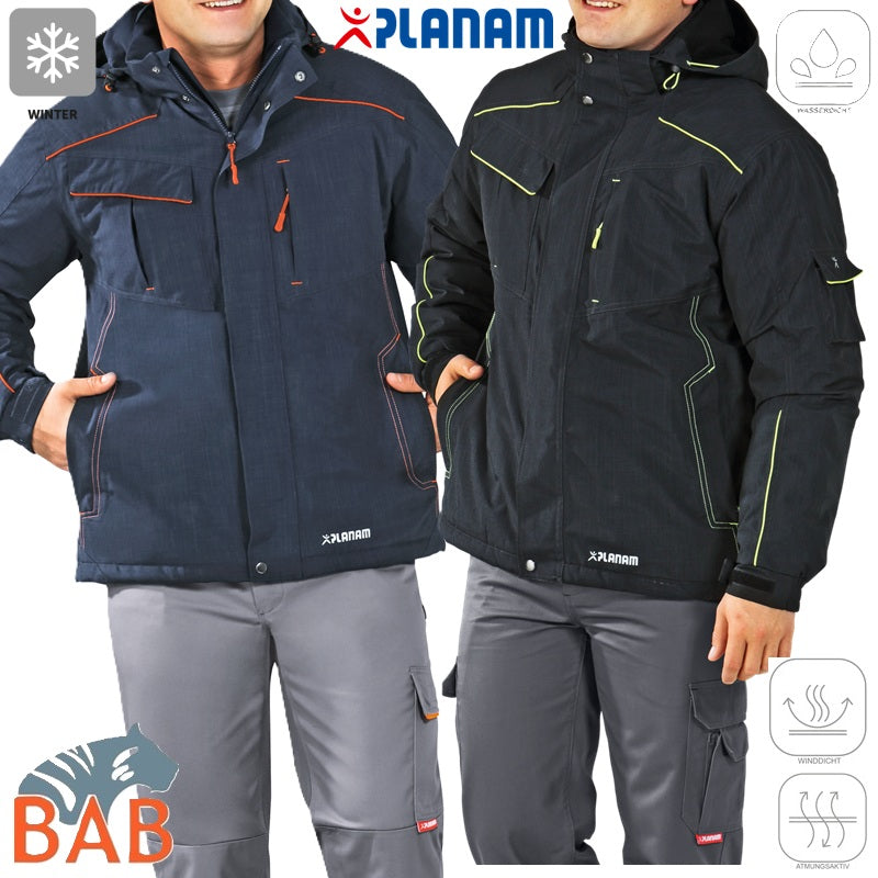 Planam 3394/5 Neon Jacke atmungsaktiv wasserdicht winddicht