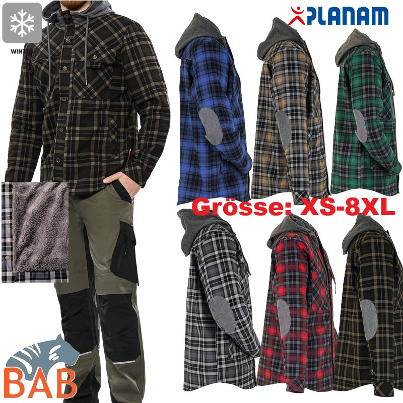 Thermohemd - innen mit Kuschel Fell in verschiedenen Farben bis Gr.8XL