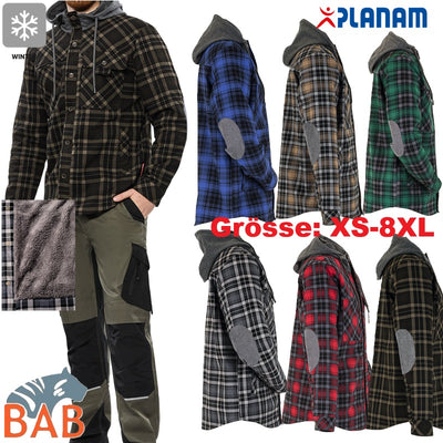 Thermohemd - innen mit Kuschel Fell in verschiedenen Farben bis Gr.8XL