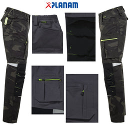 Planam rECOline nachhaltige Bundhose mit SORONA® Material camouflage