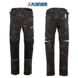 Planam rECOline nachhaltige Bundhose mit SORONA® Material camouflage