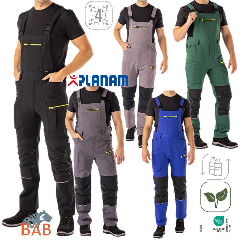Planam rECOline nachhaltige Latzhose mit SORONA® Material